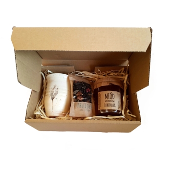 Zestaw Prezentowy Ceramika Herbata Miód